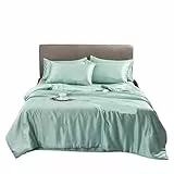 LUKYWANG Sommer Decke Satin Rayon Sommer Cool Quilt Paar Überwurf Decke Weiche Tagesdecke Bettdecke Doppelbett Klimaanlage Dünne Bettdecke KüHlende Decke(Color-3,150x200cm 1pc)