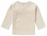 Noppies Unisex Baby U Tee Overlap Ls Rib Nanyuki T Shirt, Ras1202 Oatmeal -P611, 62 EU