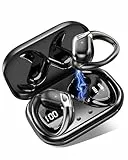 chalvh Auriculares Inalambricos Bluetooth Sport-Kopfhörer, 50 Stunden Bluetooth 5.4 HiFi Stereo, kabellose Kopfhörer mit Geräuschunterdrückung, Bluetoth-Kopfhör Schnellladung