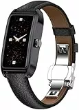 Smartwatch Damen Elegant Dünn Fitnesstracker Eckig Damenuhr 1.13' AMOLED Fitnessuhr Frauen Herzfrequenzmesser Schrittzähler Schlafanalyse Menstruationszyklus Pulsuhr Gold IP68 Wasserdicht Sportuhr