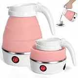 Flintronic Faltbare Wasserkocher-Wasserflasche, Rosa