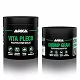 MICROBE-LIFT® - Vita Pleco | Granulat Welsfutter für Süßwasser Aquarium | fördert Farbenpracht und Wachstum vom Wels | 250ml & Shrimp Gran - Alleinfutter für Garnelen in jedem Süßwasser Aquarium
