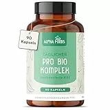 Kulturen Komplex | mit 6 Mrd KBE | 5 Bakterienstämme und Fructooligosaccharide | 90 Kapseln | Bakterienkulturen mit Lactobacillus & Bifidobacterium | Verdauungshilfe für den Darm | Vegan | Alpha Foods