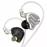 Yinyoo KZ ZS10 Pro In-Ear Monitor Kopfhörer kabelgebunden 4BA+1DD Gaming Ohrhörer, Edelstahl Faceplates Hybrid Gaming In Ear HiFi IEM mit 2 Pin 3.5mm Kabel 4 Ohrstöpsel