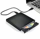 Reagle External Rekorder Schlankes CD-R/DVD-ROM/RW USB-A/USB-B Plug and Play Windows 11/10/8/7 Linux OS Portable for PC Laptop Desktop