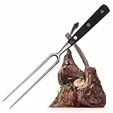 FMProfessional Fleischgabel für Steaks, Braten & Gemüse by Fackelmann – Grillgabel mit langen Zinken – Tranchiergabel zum Wenden und fixieren von Fleisch & Co.