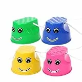 Toyvian 4 Stücke Topfstelzen Kinder Kunststoff Balance Training Sensorisches Training Spiel Kleinkinder Kindergarten Kindersport Zuhause Garten Schule Entwicklung Früherziehung Spielzeug
