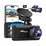 Oryzom 4K Dashcam mit 3,94' Bildschirm/Vorne & hinten/Autokamera mit 170° Weitwinkelansicht/Nachtsicht/Parküberwachung/G-Sensor Auto Kamera Vorne und Hinten