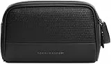 Tommy Hilfiger Herren Th Woven Wash Bag Am0am14098 Kulturbeutel, Black (Black)