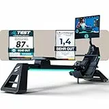Sportstech Premium Rudergerät für zuhause + 21.5' Touch Display - Deutsche Qualitätsmarke - App mit Workouts & Training Kursen, klappbare Rudermaschine mit LED Technologie, sRow (sRow Grau)