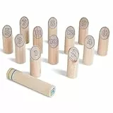 BS Toys Finnish Wurfspiel - Aus Kiefernholz Spaß für Familie und Freunde - Mit Baumwolltragetasche - Ab 8 Jahren, Brown