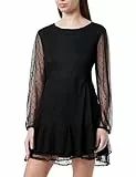 Koton Women Long Sleeve Crew Neck Mini Lacy Dress