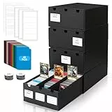 AOBOPLE Karten Box für 12000+ Trading Card,Sammelkarten-Aufbewahrungsbox mit 48 Kartenteiler,Etiketten Klebeband und Schubladen,Sammelkarten Box Trading Card Box für TCG,MTG,PTCG,Sports Karten