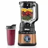 Ninja 2-in-1 Detect Power Mixer Pro & Single Serve, 1200W Mixer mit Krug, & Single Serve Tasse, Smoothies mixen, Gemüse hacken & Frozen Drinks mixen, Kupfer/Schwarz, TB301EUCP