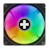 Xilence XPF120X.ARGB 120mm Gehäuselüfter, PWM gesteuert, ARGB-Beleuchtung, leise & effizient, vibrationsdämpfend, Hydro-Lager, PC Lüfter für Gaming-Setups & Builds, transparent/schwarz
