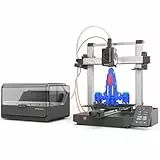 Anycubic Kobra 3 V2 Combo 3D Drucker Mehrfarbig, Bis zu 600 mm/s, Verbesserte Auto Nivellierung, Neue Düsen-Technologie, Aktive Filamenttrocknung, 4-Farben-Druck, Größe 255 x 255 x 260 mm