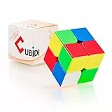 CUBIDI® Zauberwürfel 2x2 - Typ Sydney - ohne Sticker - Speedcube 2x2x2 mit optimierten Eigenschaften für Speed-Cubing - Magic Cube für Anfänger