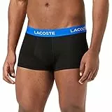 Lacoste Herren Boxershorts 5H8387, Männer Untershose,Pants,Shorts,Unterwäsche,Basic,kurz,Regular Fit,Blau,XL