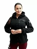 RevolutionRace Sherpa Hoodie für Damen, Outdoor Fleecejacken perfekt für Wanderungen und Outdoor-Abenteuer, Caviar, XL