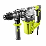Ryobi Bohr- und Meißelhammer SDS-Plus (1050 W Motor; 3,6 Joule; 3 Bohrerbits, 1 Flach- und 1 Spitzmeißel ) RSDS1050-K