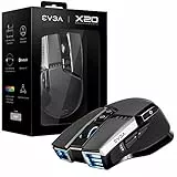 EVGA X20 Gaming Mouse, Wireless, Grey, Customizable, 16,000 DPI, 5 Profiles, 10 Buttons, Ergonomic 903-T1-20GR-K3