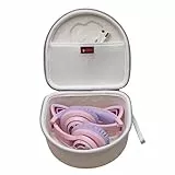 XANAD Tasche für Kinder Kopfhörer - iClever BTH21 BTH13 BTH19 HS20 HS25 Bluetooth Kopfhörer Kinder mit Katzenohr (Weiß)