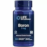 Life Extension, Boron (Bor), 100 vegane Kapseln, 3mg Boron je Dosis, Glutenfrei, Sojafrei, GMO frei, Geschmacksneutral