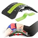 Rückenstrecker, Rückenmassagegerät, 2026 Verbessert Rückendehner für Unter und Ober Lendenwirbelsäule, mehrstufige Lendenwirbelstütze mit Massage-Punkte für Bandscheibenvorfall, Skoliose, Ischias
