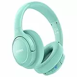 BERIBES Bluetooth Kopfhörer Over Ear, 65 Std Kopfhörer Kabellos Bluetooth mit 6 EQ-Modi, HiFi Stereo, Eingebautes Mikrofon, Faltbares Wireless Headphones für Handys/iPad/Laptops/PC (Grün)