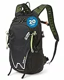 Terra Peak® Premium Wanderrucksack 20L ACTIVE 20 Damen Herren & Erwachsene klein schwarz - Trekking-Rucksack ergonomisch - Daypack Rucksack & Tagesrucksack wasserdicht mit Regenschutz, Rückenbelüftung
