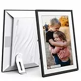 Cytem Digitaler Bilderrahmen 10.1 Zoll mit WLAN & Frameo App, 32GB Speicher, Bewegungssensor, automatische Bilddrehung, IPS Touchscreen 1280x800, SchwarzWeiß