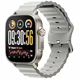 realme Watch 5 Smartwatch, 1,97 Zoll AMOLED Touchscreen, Independent GPS, NFC, Bluetooth Anrufe, 108 Sportmodi, Blutsauerstoff/Schlafüberwachung, IP68 Wasserdicht, 16 Tage Akkulaufzeit, Grau