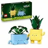 LEGO Botanicals Fröhliche Pflanzen - Spielzeug für Kinder mit 2 künstlichen Pflanzen, 2 bunten Blumentöpfen & austauschbaren Cartoon-Gesichtern – Geschenk für Mädchen und Teenager ab 9 Jahren – 10349