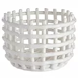 BUTLERS Korb Keramik Ø16 x 12cm -Craft- Keramik Behälter | Aufbewahrung & Deko für Badezimmer, Regal, Wohnzimmer| ideal als Organizer und Behälter für die Küche