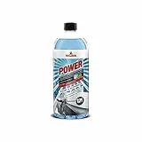 NIGRIN POWER Scheiben-Frostschutz Konzentrat Gletscherfrische | 1 Liter | Reinigungszusatz für Autoscheiben und Scheinwerfer | wirksam bis -52 °C | polycarbonatverträglich | schlierenfrei