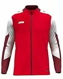JAKO Unisex Polyesterjacke Dynamic, rot/weiß/dunkelrot, M