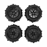 VGEBY 4PCS RC Rad Reifen 12mm Sechskantnabe 85mm Durchmesser Gummireifen Ersatz für 16A01 16A02 16A03 16A04 16A08 1/16 RC Auto