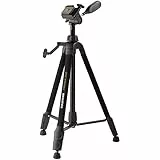 CULLMANN - 51351 - Primax 350 Dreibein-Kurbelstativ inkl. 3-Wege-Kopf mit Kamera-Schnellkupplung (1/4') - Auszugshöhe 135,5cm - Tragfähigkeit 3kg - Packmaß 56cm - Gewicht 1225g