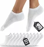 HELDENWERK 10 Paar Premium Sneaker Socken Herren & Damen aus gekämmter Baumwolle mit Komfortbund ohne drückende Naht, Kurzsocken Set Unisex Sportsocken