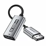 BENFEI DisplayPort 1.4 zu HDMI 2.1 Adapter 8K@60Hz/4K@240Hz/1080P@480Hz, unidirektionaler DP Computer zu HDMI Monitor, hochwertiger Aluminiumkonverter für Gaming-Monitor, Fernseher, AMD, NVIDIA