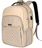 Skaypibs A8 Rucksack Damen 1 (A8-Beige-us, 15,6 Zoll)