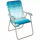 #WEJOY Klappstuhl Leicht Tragbar Campingstuhl Faltbar Stark Stabil Langlebig für Garten Balkon und Festival Outdoor als Angelstuhl Camping Stuhl Max Hold bis 136 Kg (300 Lbs)