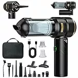 Feolaviy Handstaubsauger Akku 4-in-1,Auto Staubsauger Stark,28000PA HandstaubsaugerKabellos,3-Gang 240000 U/min Handstaubsauger Akku Testsieger für Auto,Küche,PC,Sofa,Büro,Haus& Tierhaar Reinigung