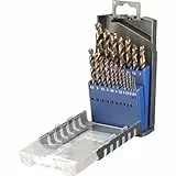 kwb 248920 Metall-Spiralbohrer-Set, Cobalt Metallbohrer, 19-teilig