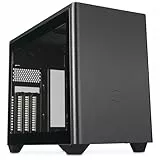 Cooler Master MasterBox NR200P V2 Mini-ITX-PC-Gehäuse – Glasseitenwand, vertikales GPU-Layout, PCIe 4.0 x16 Riser, werkzeugloser 360-Grad-Zugriff, 120 mm PWM-Lüfter, USB 3.2 Gen 2x2 Typ-C