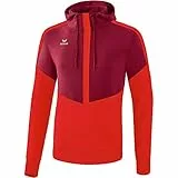 Erima Unisex Squad Kapuzensweat (1072006), Bordeaux/rot, M