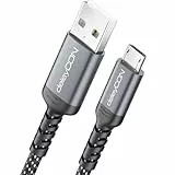 deleyCON 1m Micro USB Kabel Ladekabel Datenkabel Laden & Synchronisieren USB-A auf Micro USB Cable Adapter - Handy Smartphone Tablet Kamera PS4 Controller Usw.