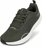 Whitin Herren-Laufschuhe mit Zero-Drop und breiter Zehenbox, Grün , 43 EU