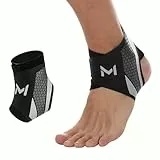 Sprunggelenkbandage, Professionelle Fußbandage Einstellbar & Flexibel, Unisex Knöchel-Bandage für Sprunggelenk- Sport- Fußball -Knöchel Gegen Umknicken (Grau)