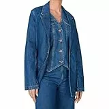 Pepe Jeans Damen Mabel Baby Jacke, Blau (Denim), L